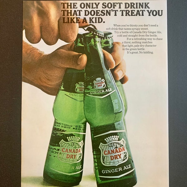 Vintage Canada Dry Ads | 1950’s And 1960’s | Several Styles | Original Vintage Retro Classic Advertisements Magazine Print Advertising Ads