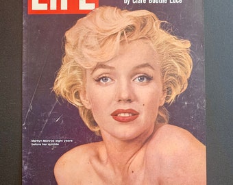 1964 Marilyn Monroe Life Cover | Cover Only | Original Vintage Advertisements | Retro Magazine Print Advertising Posters | Hollywood Ads