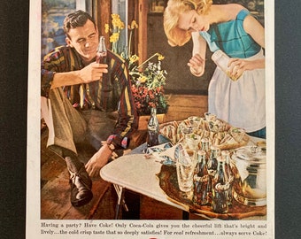 1950’s Coca Cola Coke Several Styles To Choose From Original Vintage Retro Classic Advertisement Magazine Ads