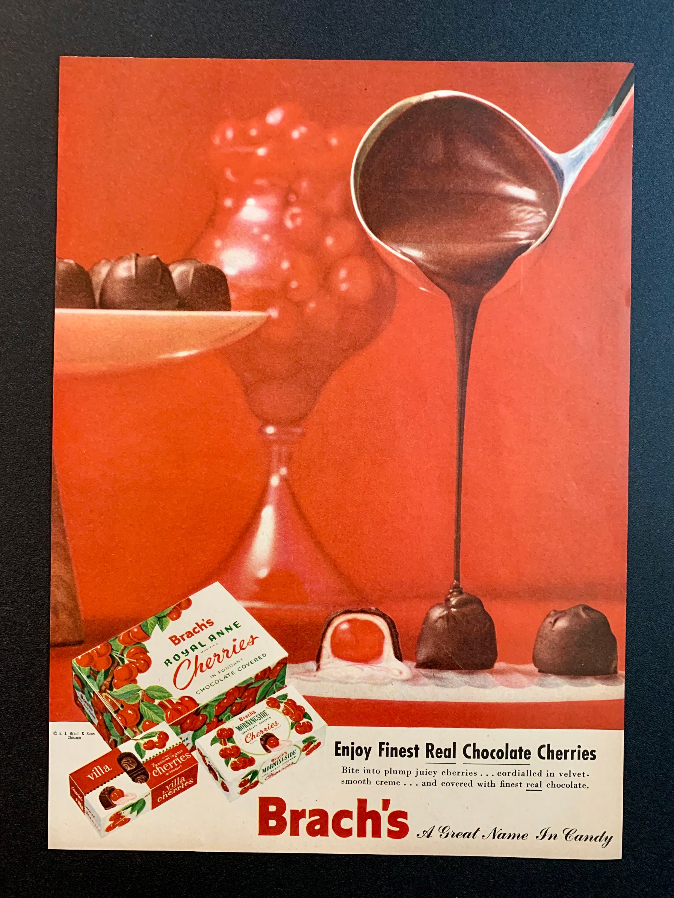Vintage Advertisement for Brach's candy Greeting Card for Sale by  Jenniferkate72