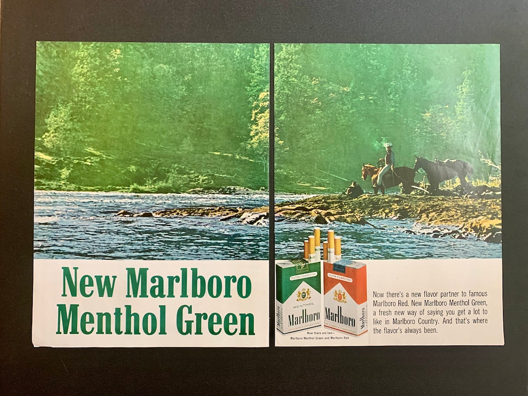 Vintage Marlboro Cigarettes Ads Several Styles 1950s and 1960s Original