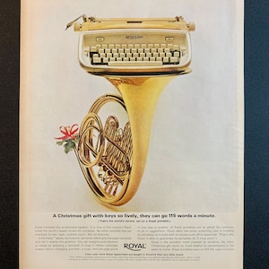 1960’s Typewriter Ads | Several Styles | Original Vintage Retro Classic Advertisements Magazine Print Advertising Ads