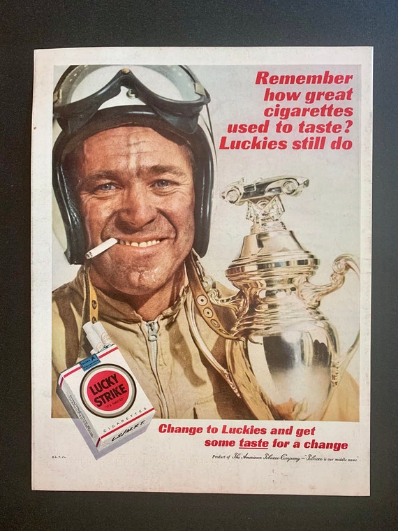 1960s Lucky Strike Cigarettes Ads Several Styles Original Vintage