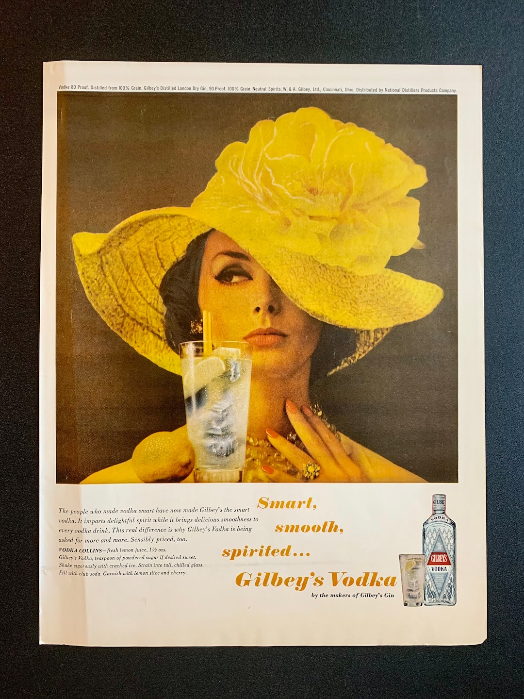 1960s Gilbeys Vodka Ads Several Styles Original Vintage Alcohol Advertisements Retro Magazine