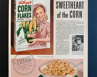 Vintage Kellogg’s Cereal Ads | Several Styles | 1950’s And 1960’s | Original Retro Advertisements |  Magazine Print Advertising