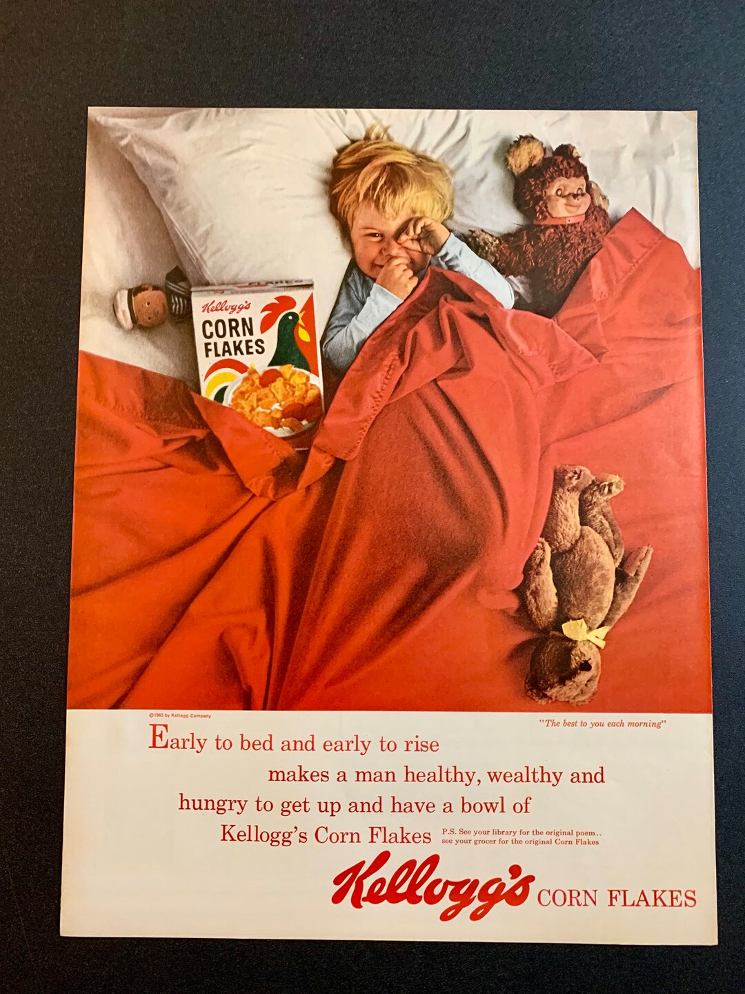 1960s Kelloggs Cereal Ads Several Styles Original Vintage Retro Classic