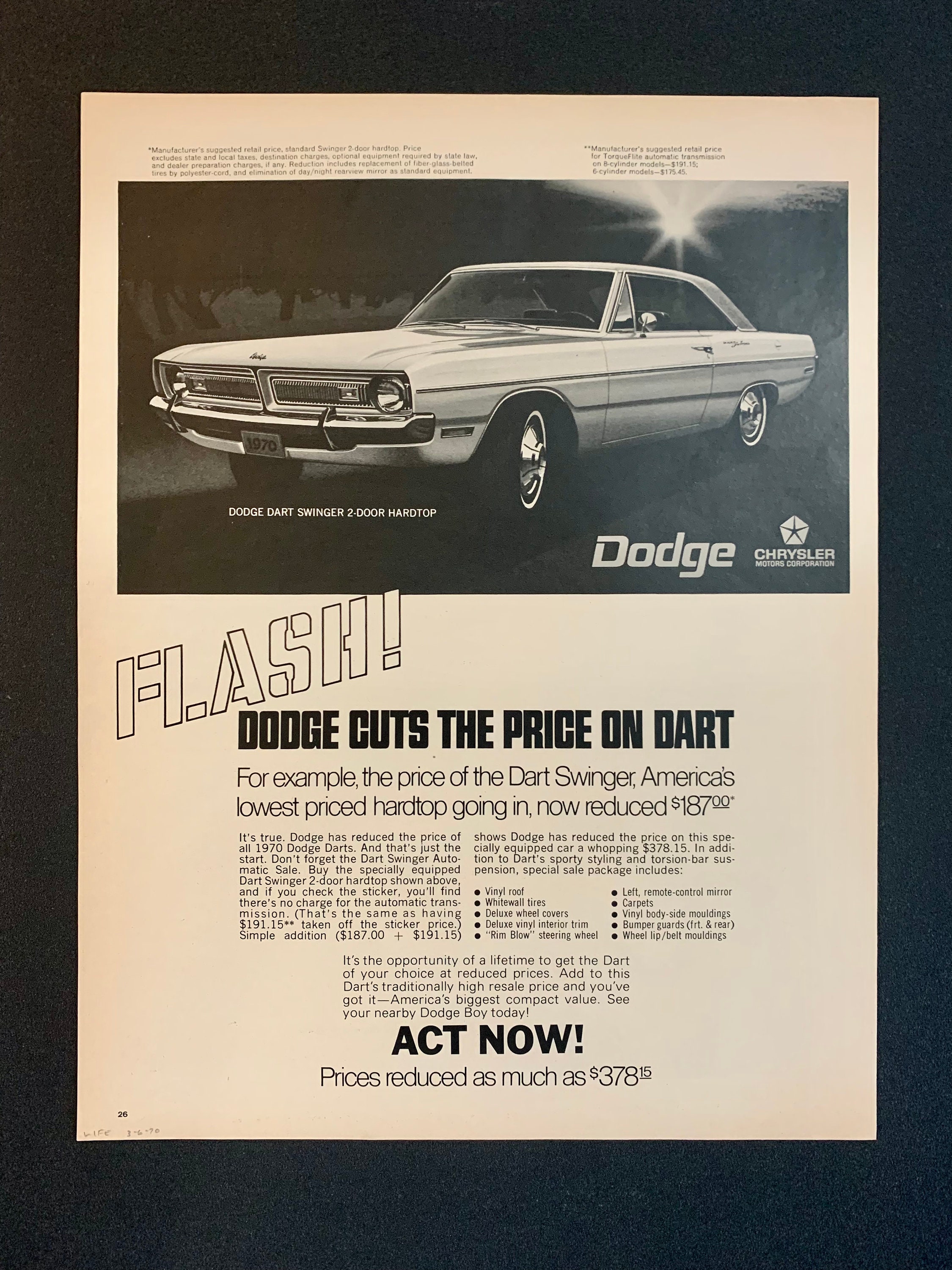 67 dart swinger pics