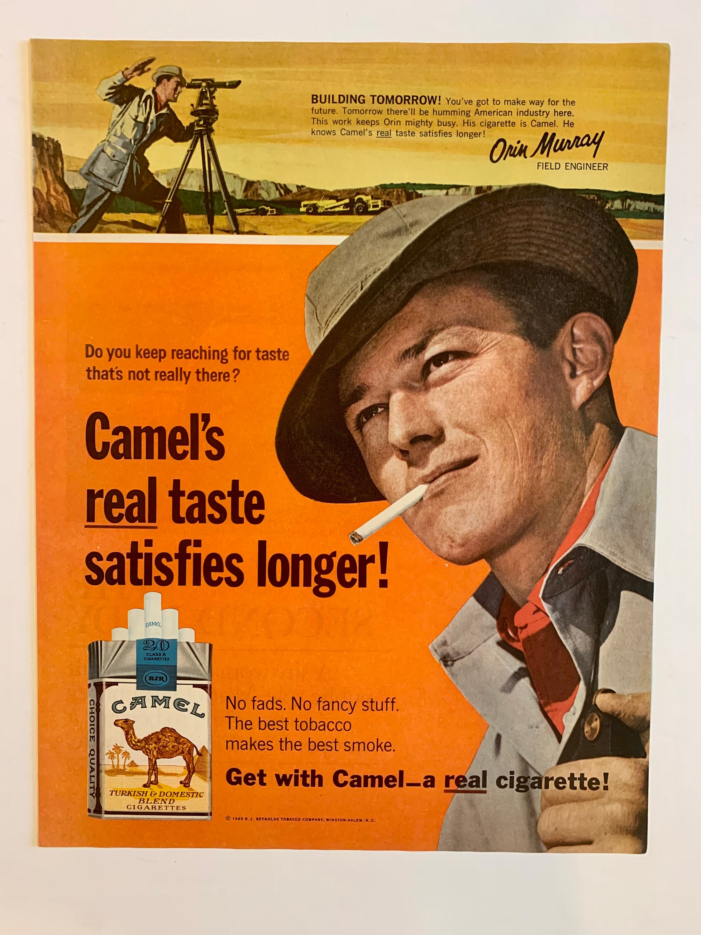 60er Jahre Camel Zigaretten Werbung Verschiedene Stile Original Vintage  Raucher Werbung Retro Magazin Print Werbeplakate -  Österreich