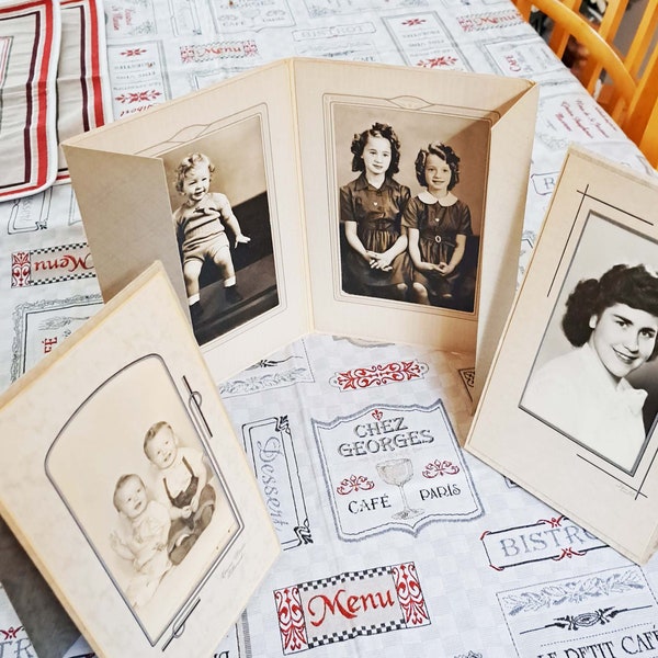 1940's Vintage Lot Pre-War Paper Photo Frames