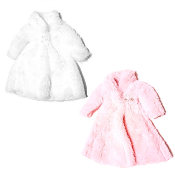 New 11.5" Doll Fur Coat