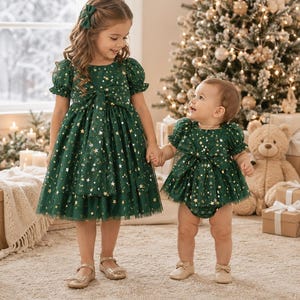 Sister Sister Matching Christmas Dress