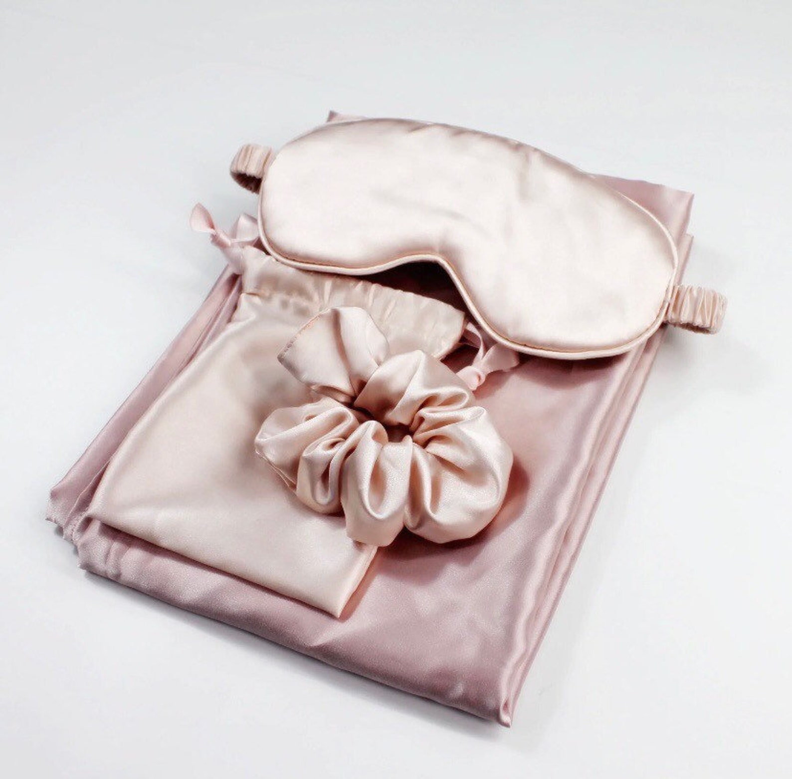 Luxury Satin Sleep Set / Pillowcase and Eye Mask Set Etsy UK