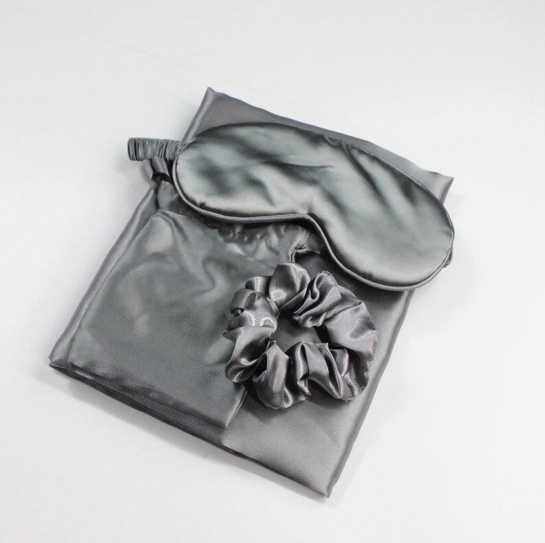 Luxury Satin Sleep Set / Pillowcase and Eye Mask Set Etsy UK