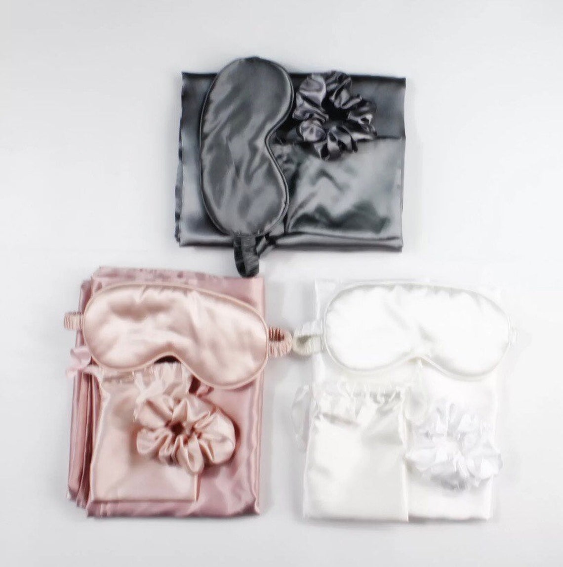 Luxury Satin Sleep Set / Pillowcase and Eye Mask Set Etsy UK