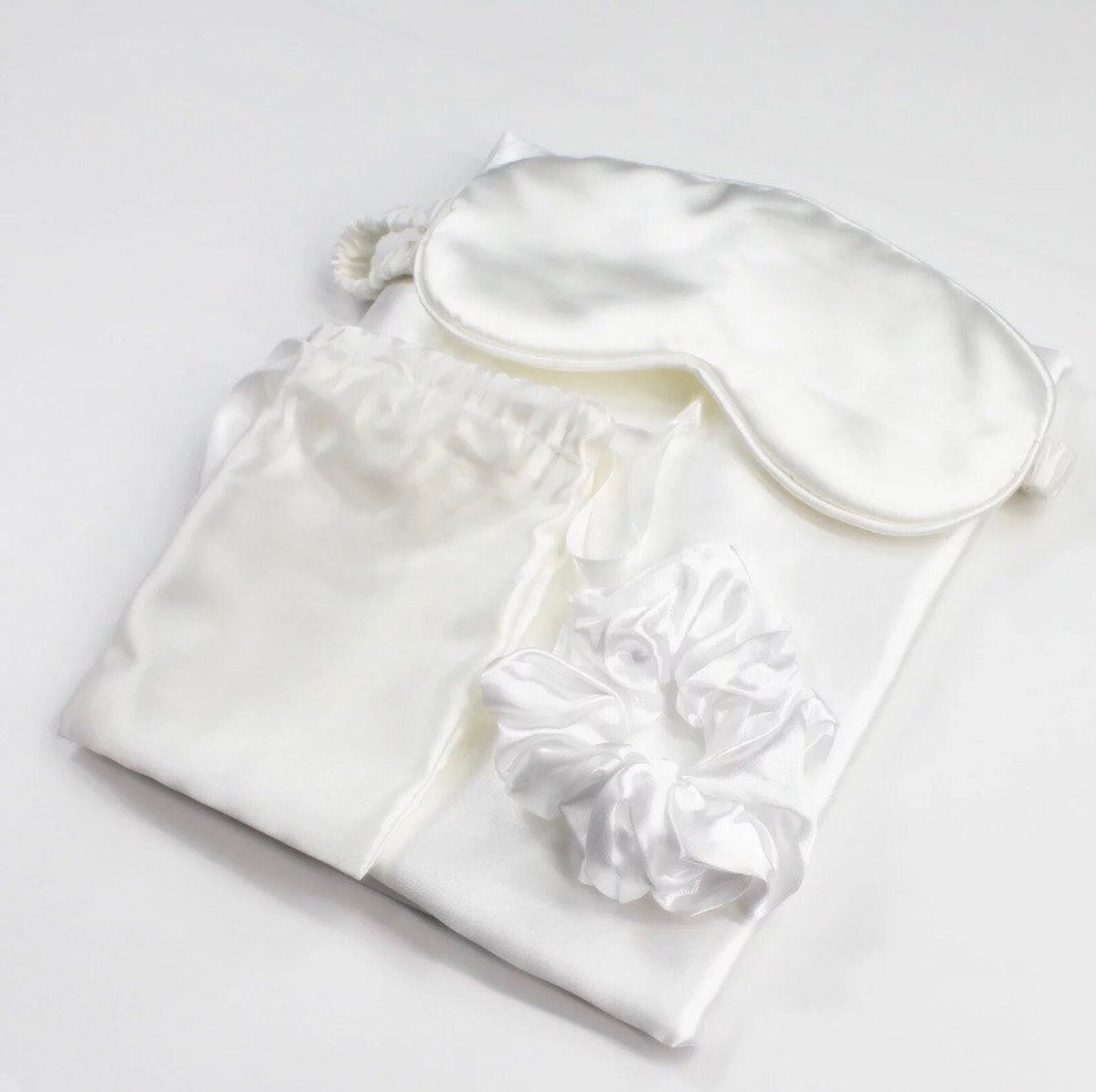 Luxury Satin Sleep Set / Pillowcase and Eye Mask Set Etsy UK