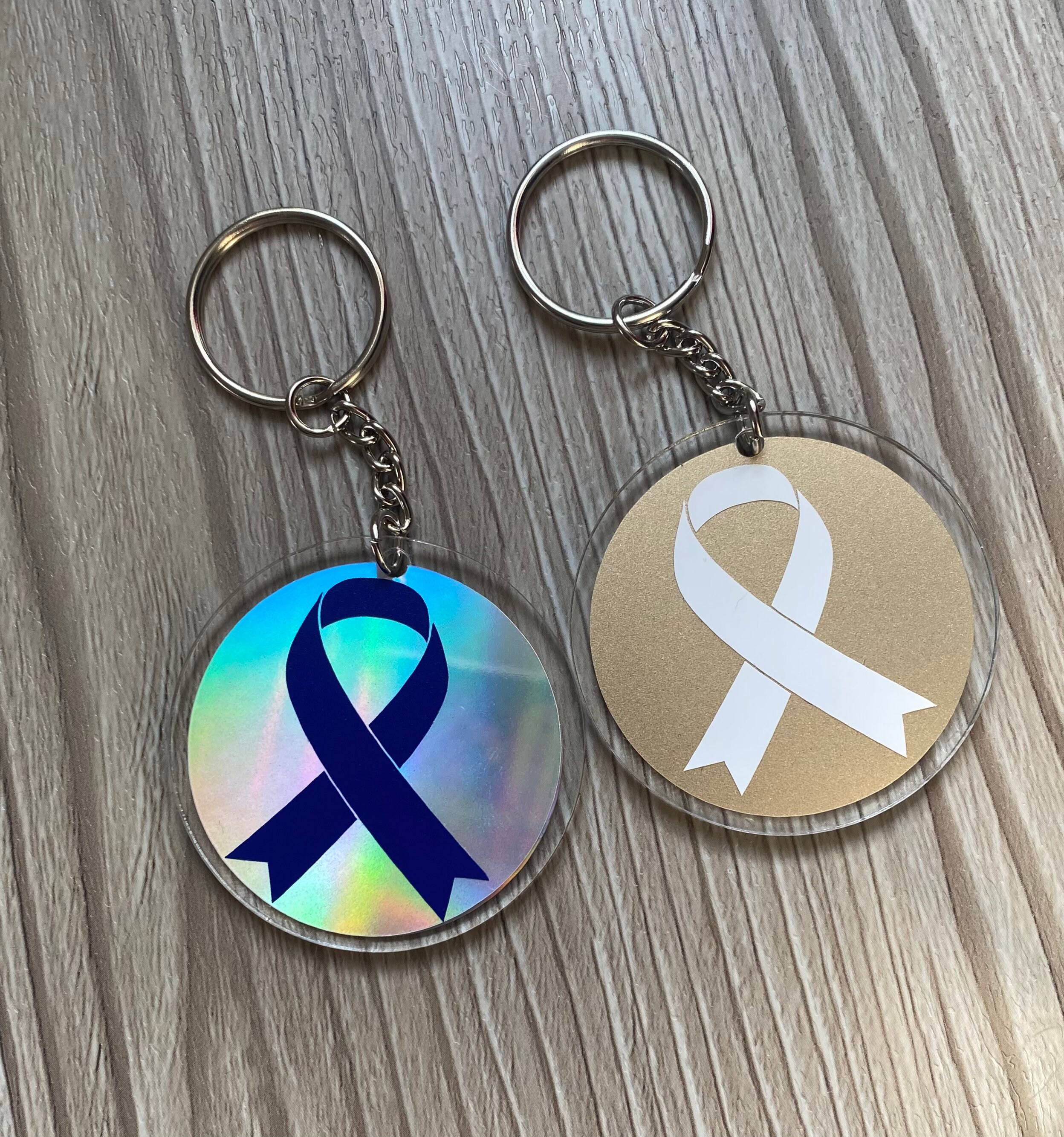 25% of profits to Cancer Research UK. Cancer Awareness keyring | Etsy