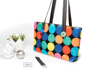 "Confetti" bag, statement bag, shoulder bag, handbag, designer bag, shopper, tote bag