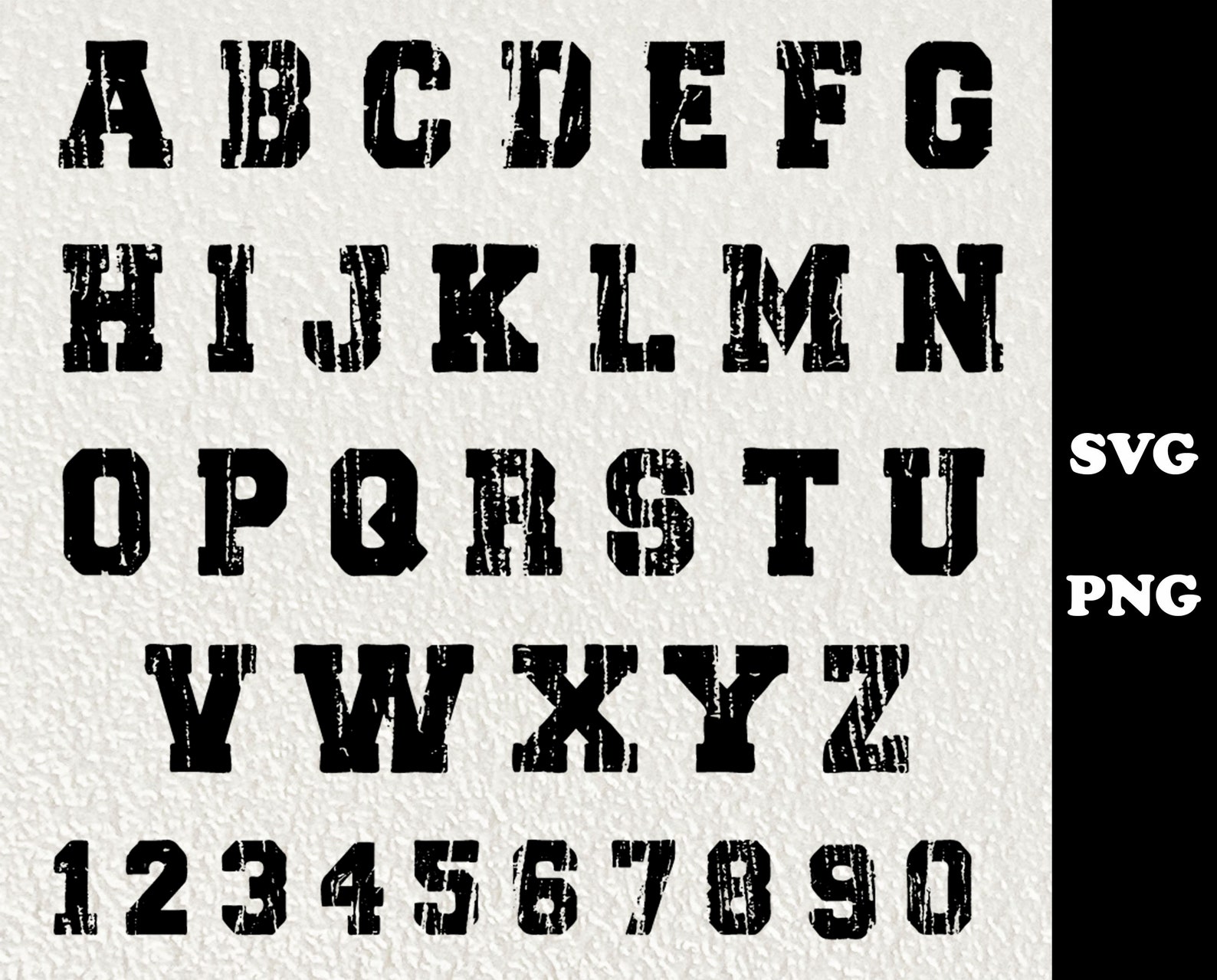 Distressed font svg. alphabet font svg. font bundle svg. Etsy