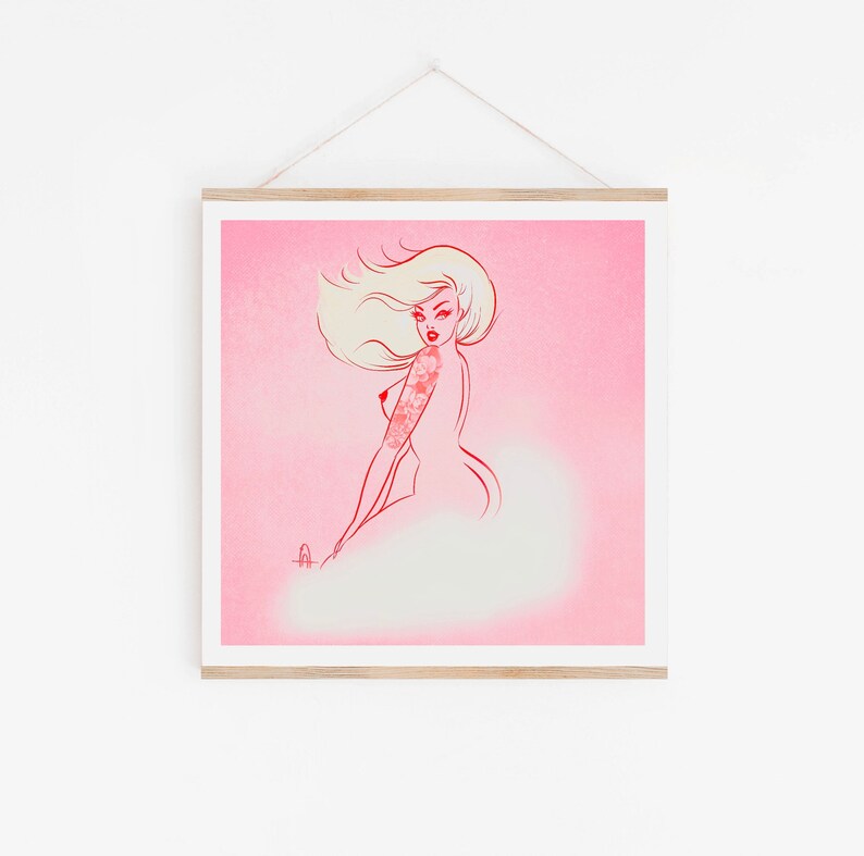 Rite of Spring Pin up Girl Wall Art Retro Inspired Pin up Etsy