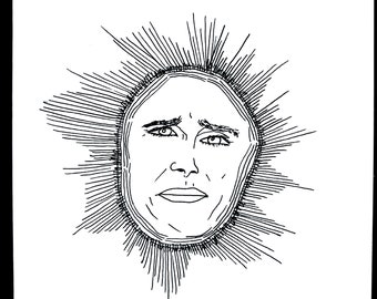 Por la mañana. Tarjeta de felicitación impresa y dibujada a mano.