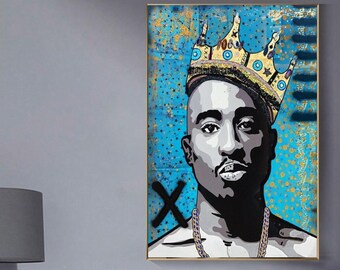 Tupac Poster 2pac Close Eyes Art wall Poster 40x24 inch