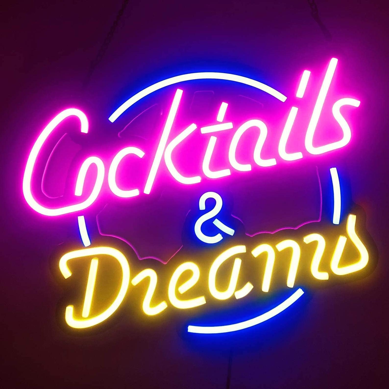 Cocktails & Dreams LED Neon Light Signs | Etsy
