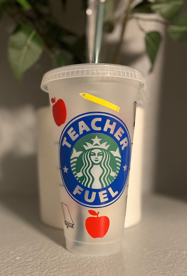 Teacher Fuel Starbucks Reusable Cup, Teacher Gift, Gift for Teachers