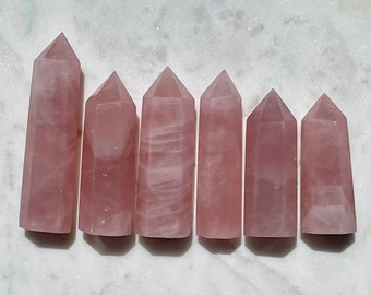 Rose Quartz Point Polished Top Rose Quartz Point the Self Love