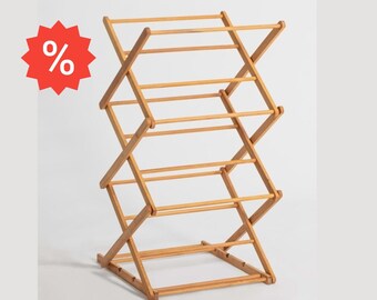 Wood Drying Rack Etsy