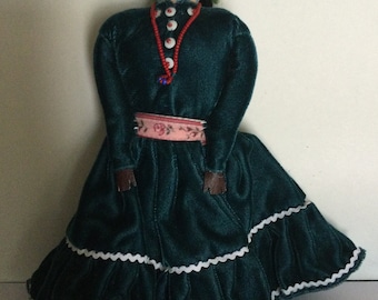 Vintage 12” Cloth Navajo Doll by Artist Alice Mokie