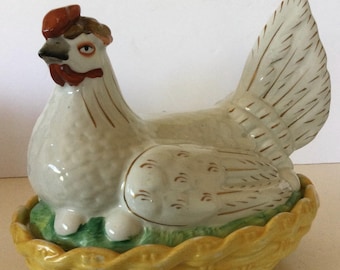 Stafforshire Collectable Hen on Nest Tureen