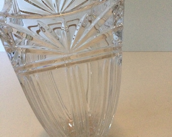 Vintage Marquis Waterford Crystal Vase Odyssey 8”