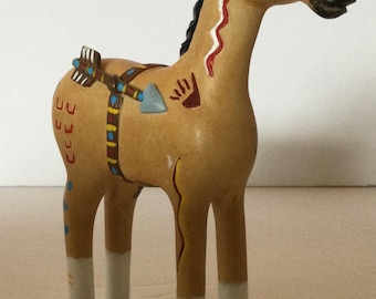 Robert Shields Native American Motorcycle Figurine, Southwestern