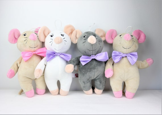 Garçon Souris Doux Jouet Habillé Souris Peluche Jouet Rose Violet