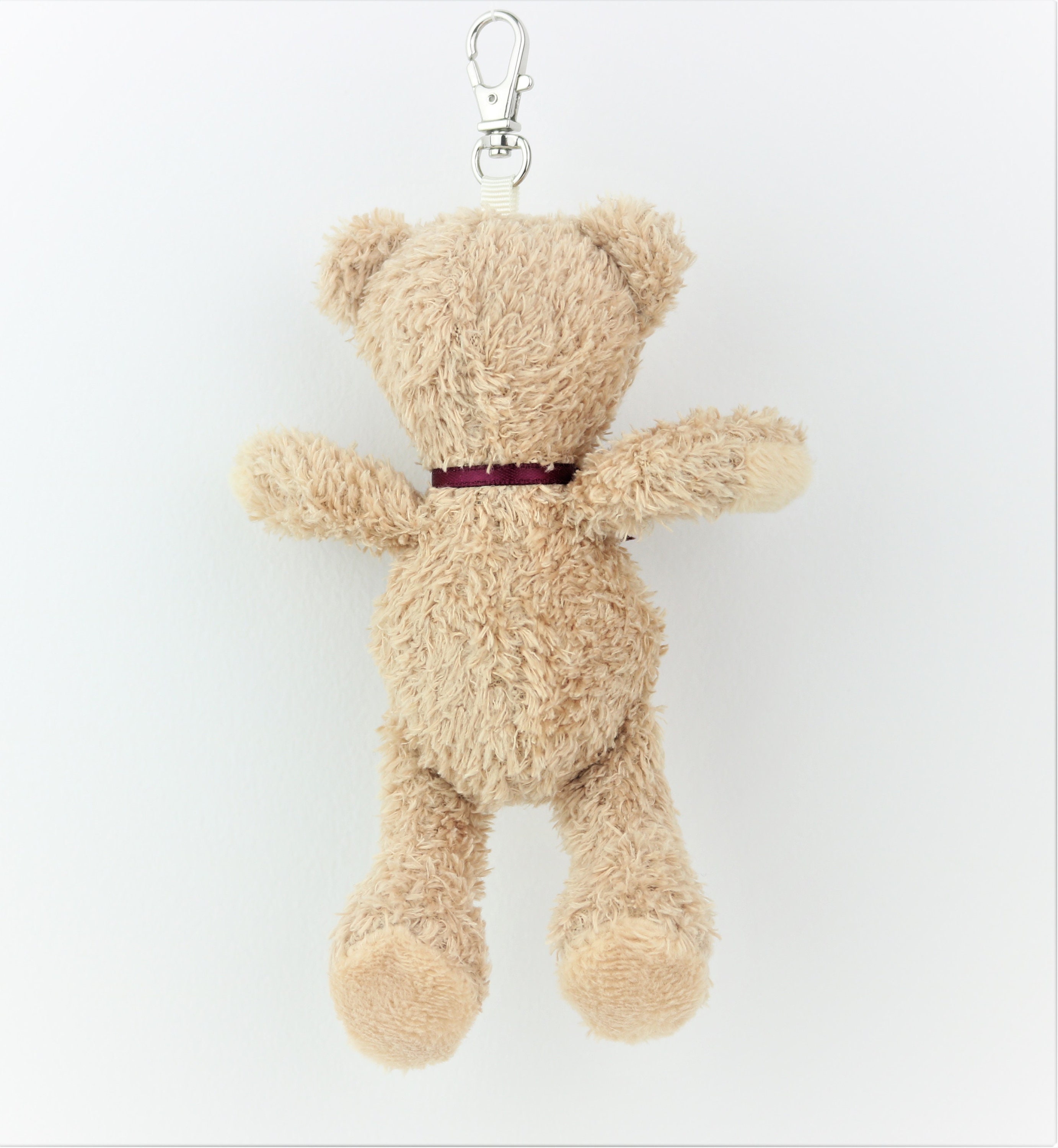 Teddy Bear Keychain Beige Small Teddy Soft Toy Key Chain Accessory Bag