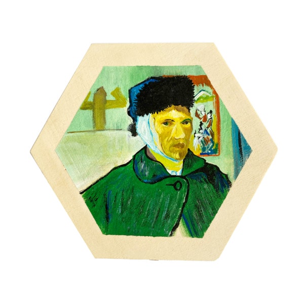 Van Gogh “Self-portrait with a bandaged ear”, wooden box