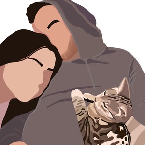 Minimalistic Personalised Portraits