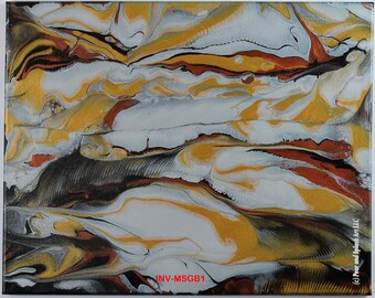 INV-MSGB1  16x20 inch Acrylic Pour Painting, Acrylic Painting on Canvas, Original Art, Abstract Pour Painting, Fluid Art Acrylic