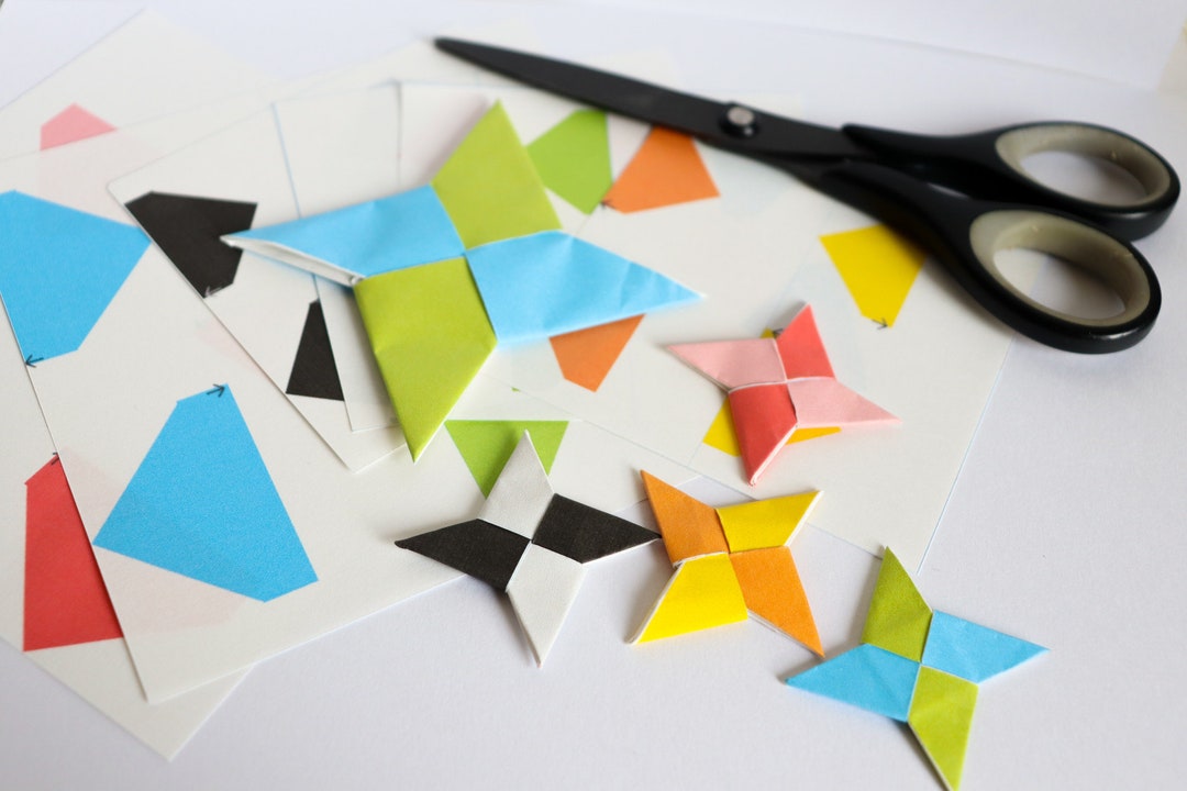 Japanese Printable Paper Crafts Indoor Activity for Kids Ninja Star ...