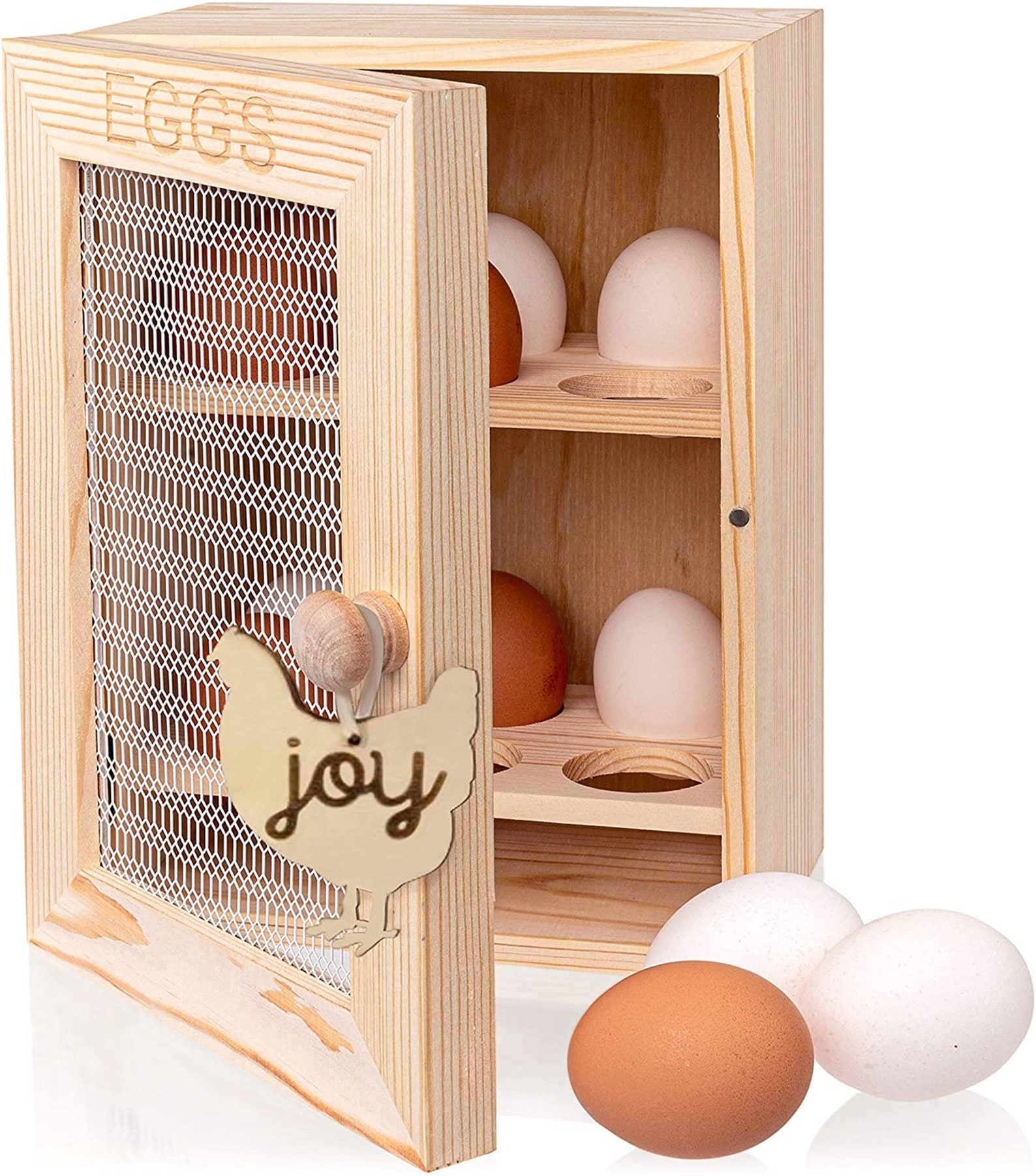 Wooden Egg Holder Countertop Egg Storage 12 Eggs Egg Etsy