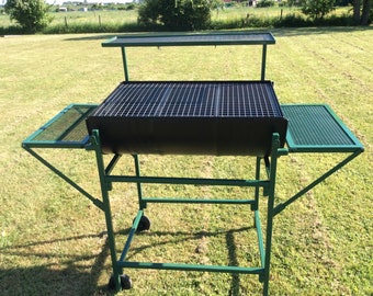 upcycled Oil Drum. Barbeque. Barbecue. BBQ. Charcoal BBQ. Charcoal Oil Drum. Upcycled Steel Drum. Gift for Him. Outside living