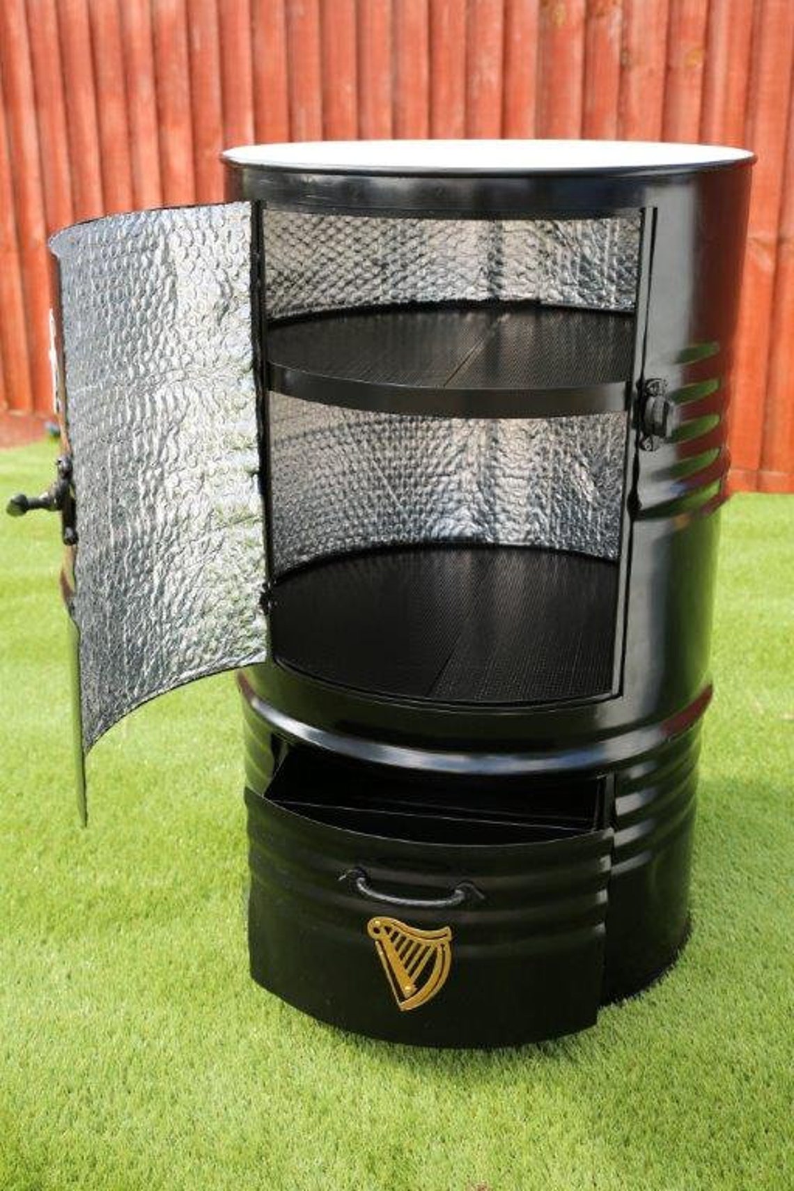 Guinness Beer Chiller. Upcycled Oil Drum. Bespoke. Man Cave. Handmade