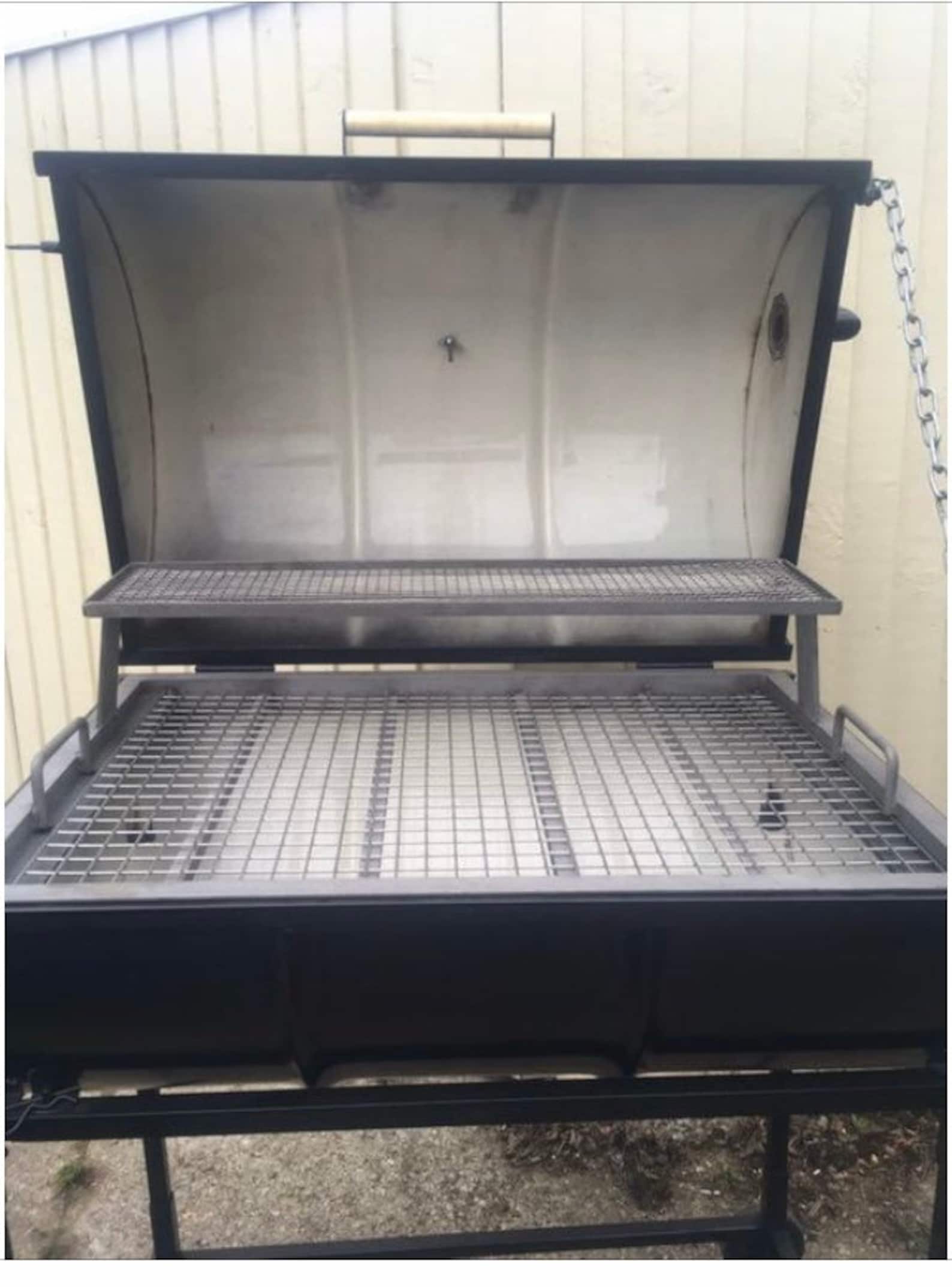 Oil Drum Smoker. BBQ. Steel Drum Barbecue. Upcycled Oil Drum Barbeque