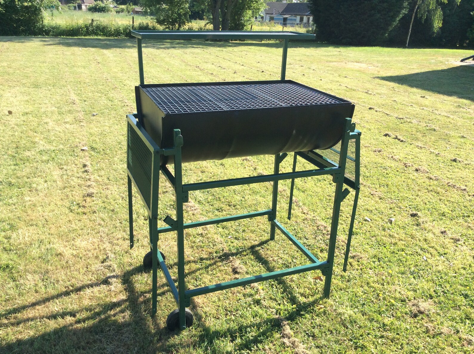 Upcycled Oil Drum. Barbeque. Barbecue. BBQ. Charcoal BBQ. Charcoal Oil