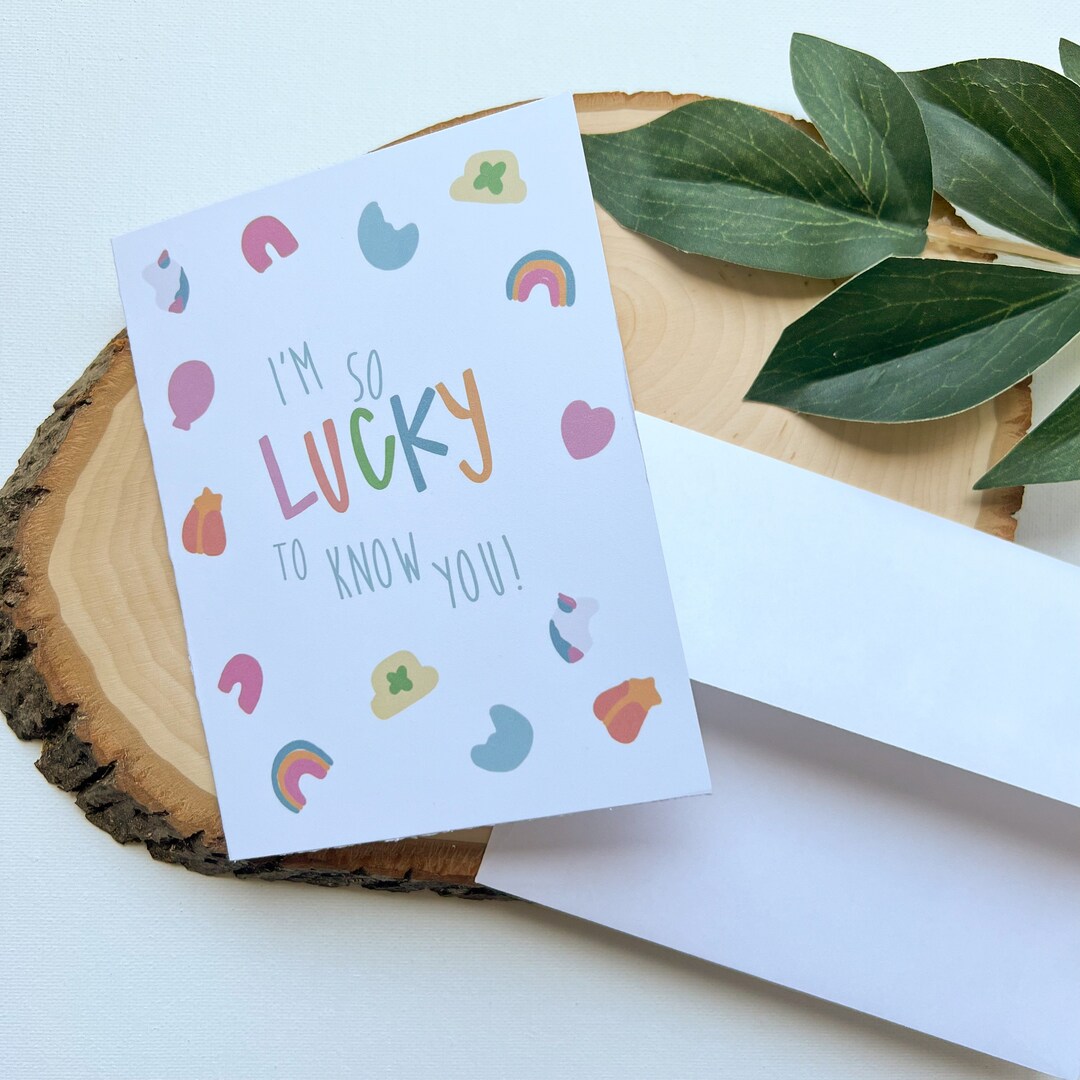 Lucky Charms Greeting Card - Etsy