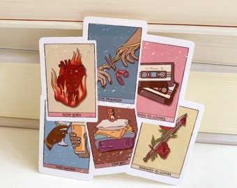 Book Tropes Vintage Tarot Card Sticker