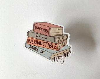 Words Are Magic Bookish Sticker