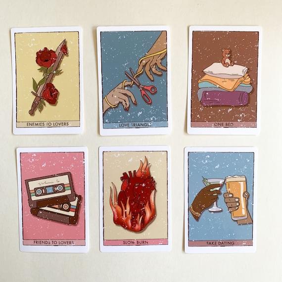 Vintage Book Trope Tarot Card Stickers Etsy
