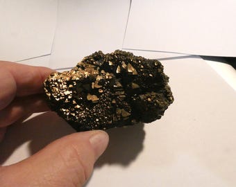Chalcopyrite Crystals On Matrix From The Tri-State District MO/OK/KS