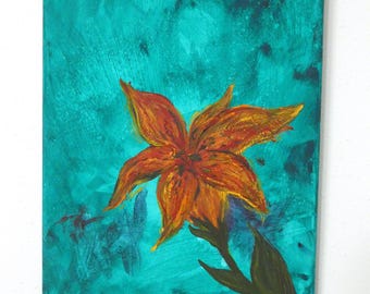 Original Painting By Carmen " Tiger Lily "